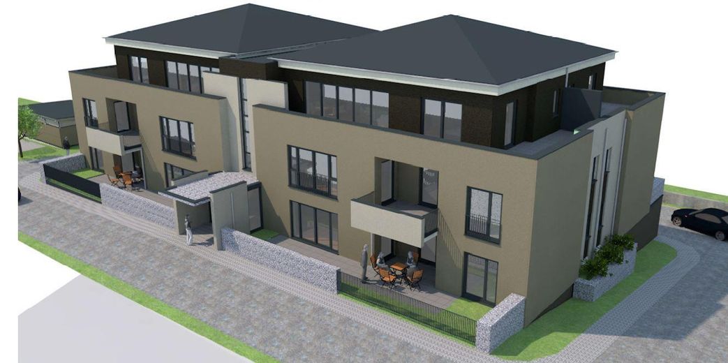 Piso de obra nueva de alta calidad en Wadern, 3zkb 120 m² EEK A+ – Draufsicht