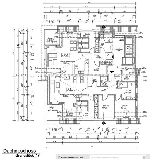 Grundriss Obergeschoss