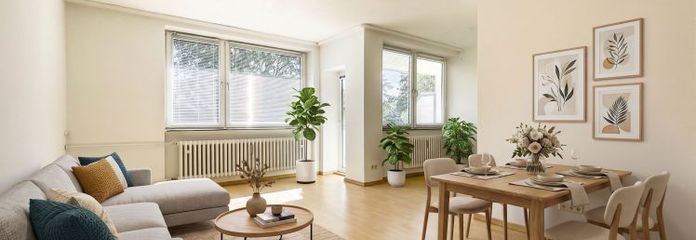 **RENOVIERTE BALKONWOHNUNG MIT EINBAUKÜCHE IN BRAUNSCHWEIG-WESTSTADT**