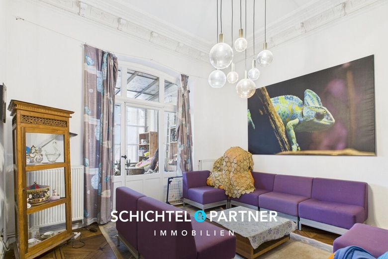 Fesenfeld | Gepflegtes Wohn-/ &amp; Geschäftshaus mit insgesamt sechs Einheiten – S&amp;P | Wohnzimmer