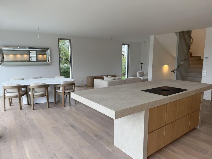 Erstbezug Einfamilienhaus mit unverbautem Blick und möglicher Einliegerwohnung – Wohn-/Ess-/Kochbereich