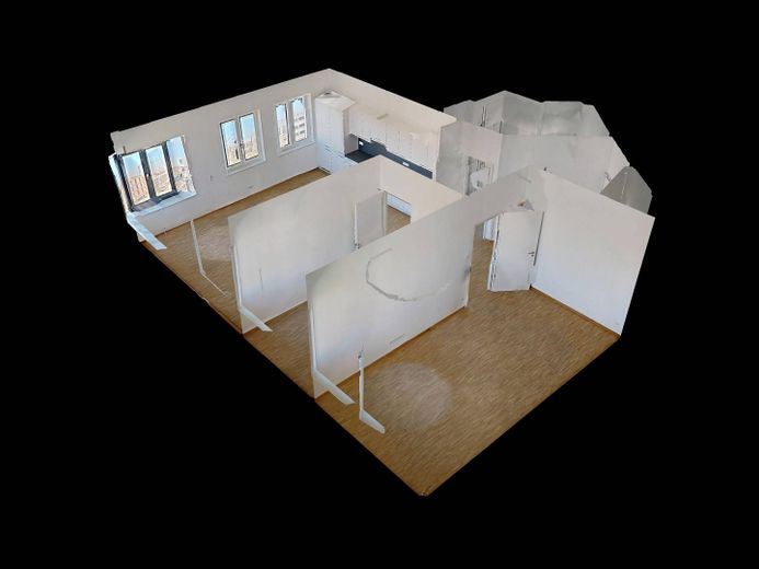HOGAR DE ENSUEÑO EN PRIMERA OCUPACIÓN: Luminoso piso de 3 habitaciones con COCINA AMUEBLADA – 3D-Ansicht Grundriss