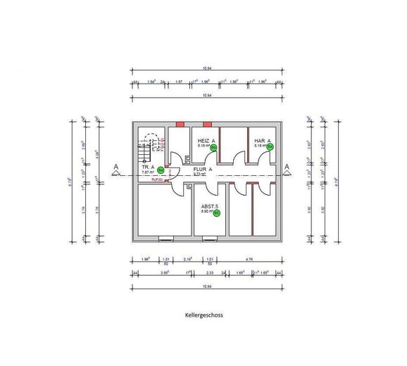 Modernes Wohnen in Nottuln/Appelhülsen - Neubau-/ Sanierungsprojekt - Dachgeschoss - Nr.5 – Haus 17 Kellergeschoss