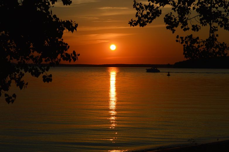 Sonnenuntergang Plauer See