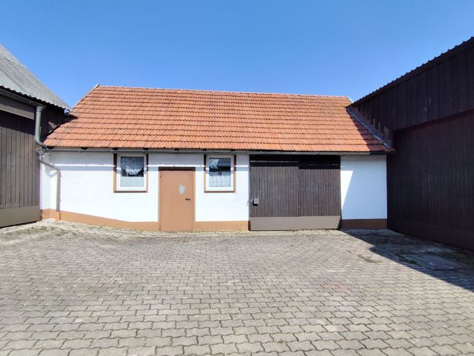 Landleben Deluxe: Großzügiger Dreiseitenhof mit Werkstätten, Maschinenhalle und Gartenparadies in Immenreuth! – Werkstatt + ehem. Schreinerei