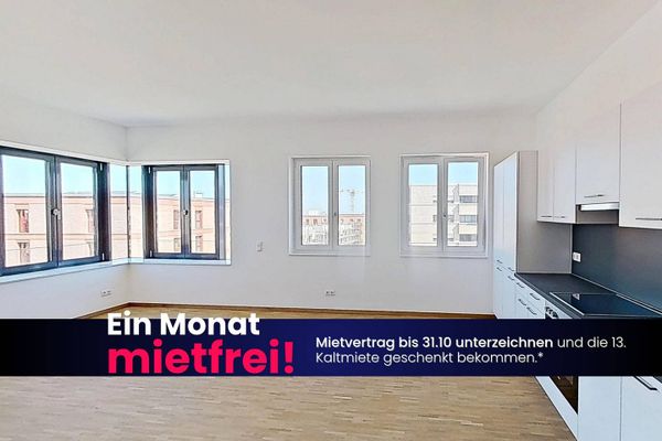 WOHNTRAUM IM ERSTBEZUG: Lichtdurchflutete 3-Zimmer-Wohnung mit EINBAUKÜCHE *1 NKM FREI*
