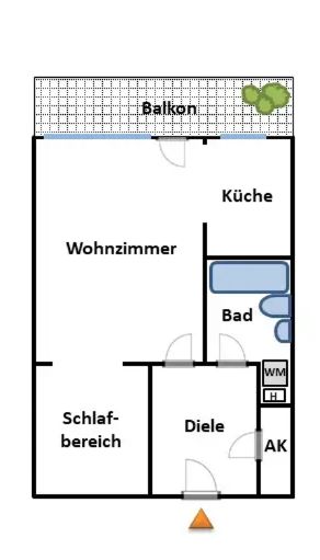 unbemaßter Grundriss