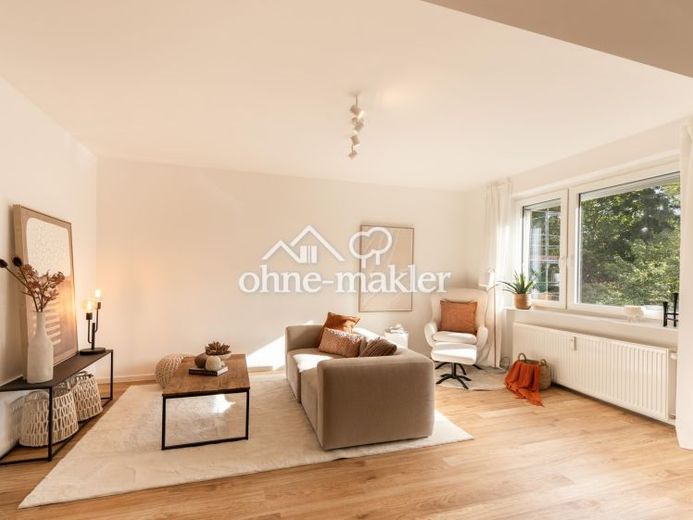 Provisionsfrei – frisch kernsanierte 3-Zimmer-Wohnung mit Balkon und Tiefgarage in Winterhude – Photo 1