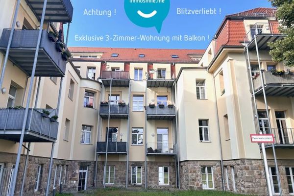 in vendita • 3 locali • posizione tranquilla • Chemnitz • garage • balcone • soggiorno open space • in vendita