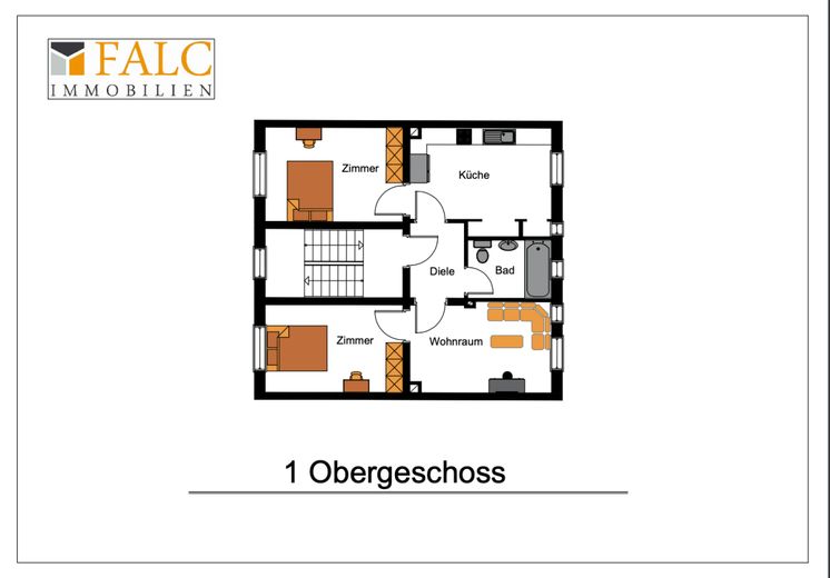 Einziehen und wohlfühlen - helle 3-Zimmer-Wohnung mit modernem Bad – Grundriss