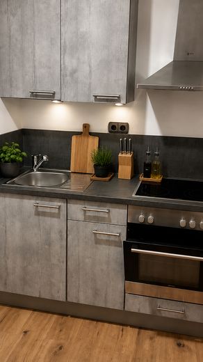 1-Zimmer-Wohnung im Zentrum von Oberkochen – Moderne Einbauküche