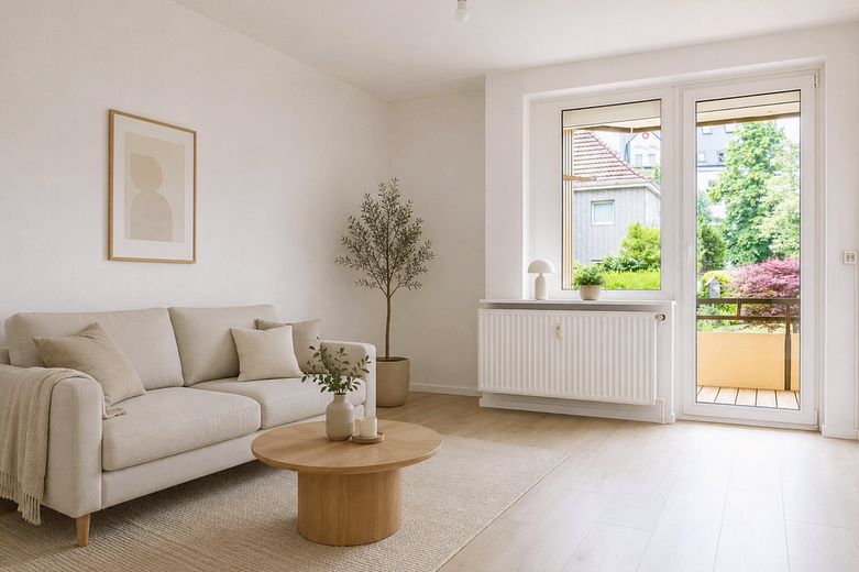 Yeni yenilenmiş 3 odalı daire taşınmanız için hazır! - Komisyonsuz – Wohnzimmer