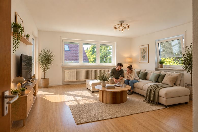 4 locali | Piano terra| 110,63 mq a Krumbach (W2) – Virtuell möbliert