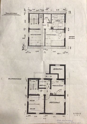 EFH in Toplage Komponistenviertel – Grundriss DG und Keller