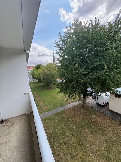 2,5-Zi.-ETW mit Süd-Balkon in ruhiger, grüner Lage – Magdeburg-Stadtfeld Ost – Ausblick Balkon