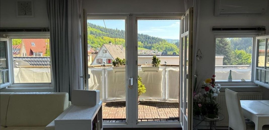 Blick auf den Balkon