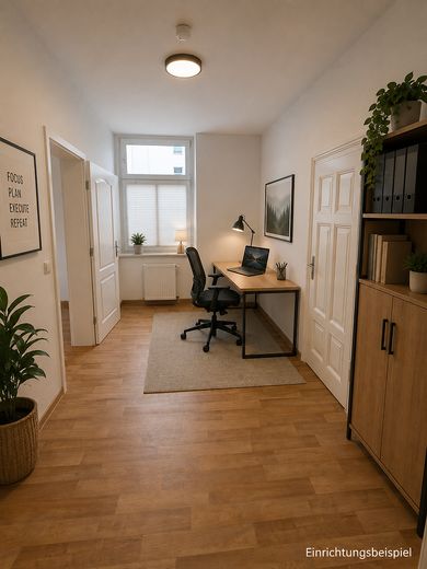 3,5 Raumwohnung 112 qm, saniert mit Gartennutzung im Erdgeschoss – Durchgangszimmer