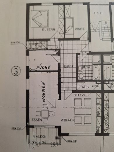 wunderschöne sonnige Wohnung mit Balkon im begehrten Stadtteil Voxtrup in Osnabrück – Grundriss der Wohnung
