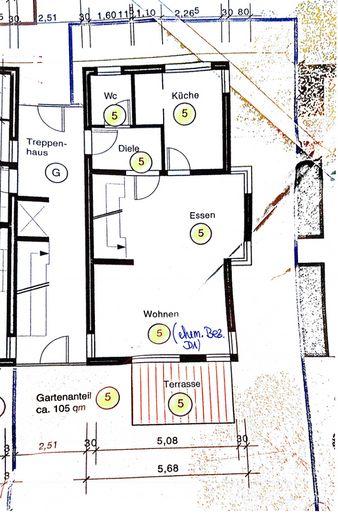 Bahçeli ve güneybatı teraslı şık maisonette daire – kendi evinizde yaşıyormuş gibi – Grundriss EG
