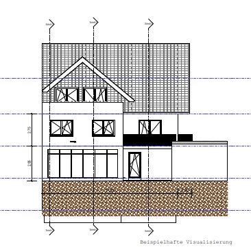 Geplante Nordansicht