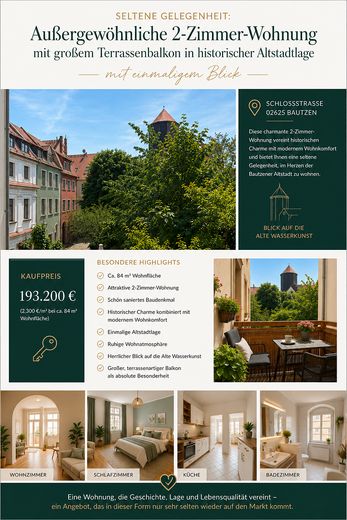Wyjątkowe mieszkanie 2-pokojowe z dużym balkonem tarasowym w historycznej starówce – Foto 1
