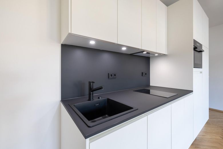 1 ZiKB - Wohnen im LöwenBau - E3-W05, 39 m² - 860 € FLAT (inkl. Betriebsk) – Küche (exemplarisch)