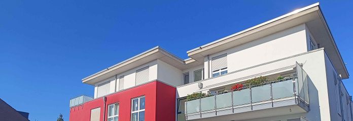Appartement en propriété exclusif de 2,5 pièces, accessible aux personnes à mobilité réduite, avec grande terrasse – Ihre ETW unten rechts