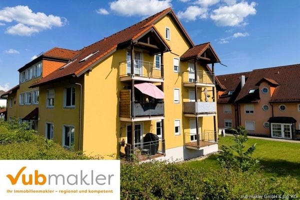 Helle Dachgeschosswohnung in Köditz mit zwei Balkonen und Tiefgaragenstellplatz