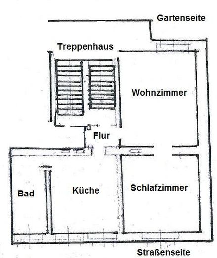 Grundriss der Wohnung