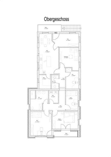 Прекрасная квартира площадью 144 м² на верхнем этаже с собственным участком сада – Übersicht Grundriss Wohnung