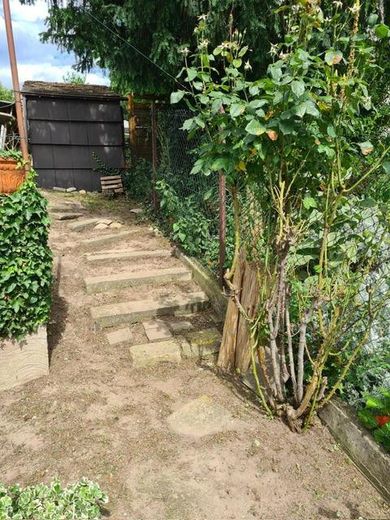 Gartenaufgang von unten