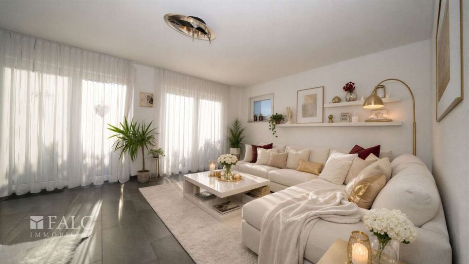 Doppelhaushälfte mit herrlicher Terrasse und A+ - FALC Immobilien – Gemütlichkeit pur