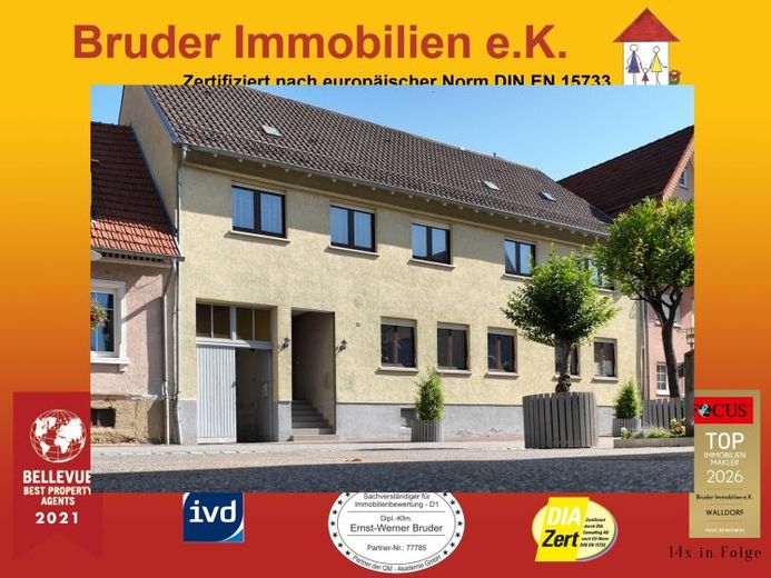 Walldorf Zentrum: MFH mit Geschichte - Engel, sanierungsbedürftig, FREI, keine K-Prov. – फोटो 1