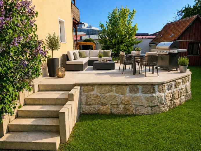 Gepflegtes 2-Familienhaus - Kernsanierung 2015 - ruhige Sackgasse – Terrasse EG