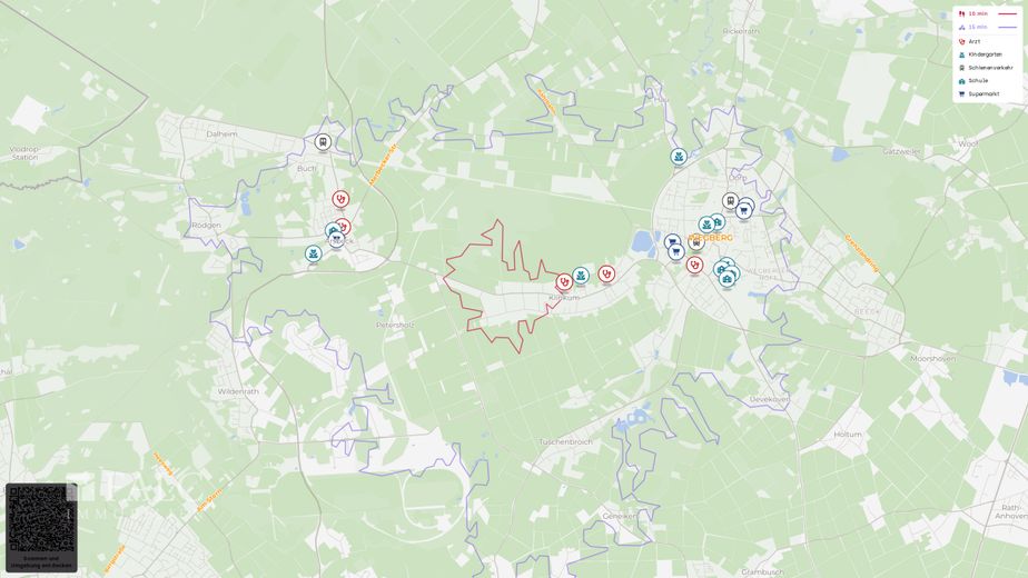 Freistehendes Einfamilienhaus mit Anbaupotenzial in ruhiger Randlage – Site plan