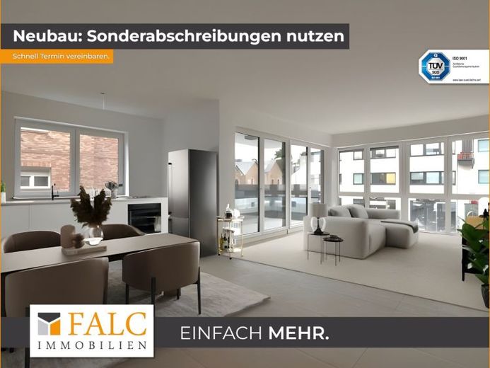 Lichtdurchflutete Neubauwohnung mitten in Pulheim! – Foto 1