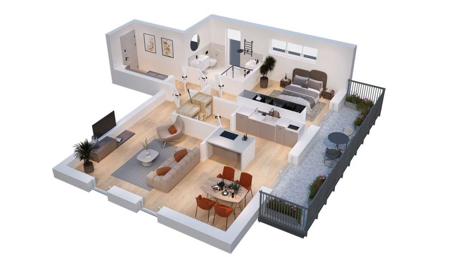 Modernes Wohnen in Appelhülsen - Neubau-/ Sanierungsprojekt - Obergeschoss - Nr.4 – Haus 17 Obergeschoss