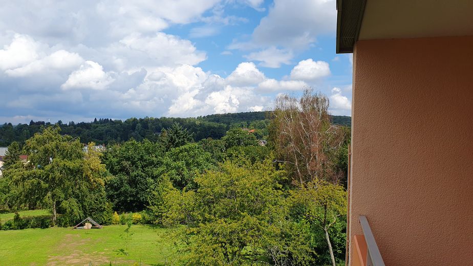 Schöne Wohnung in Dudweiler (Süd) Nähe Uni – Balkon Blick 2
