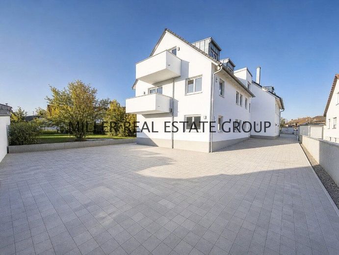 Exklusive Neubau-Dachgeschosswohnung in Ingolstadt-Unterhaunstadt - ca. 116 m², Erstbezug, KfW 55 &amp; zwei separat nutzbare Wohnbereiche! – Außenansicht