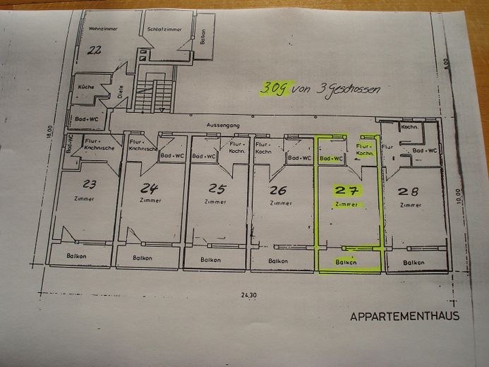 Grundriss Wohnung