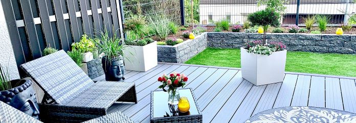 Premium-Wohnen im Grünen  2,5 Zimmer Terrassen Wohnung in Leonberg Ramtel – Terrasse