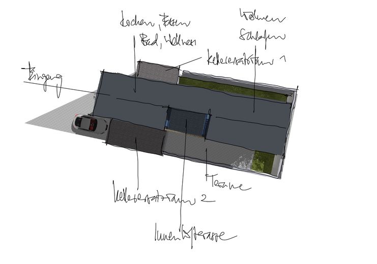 Plot for detached architect-designed house with approved preliminary building application – Ansicht