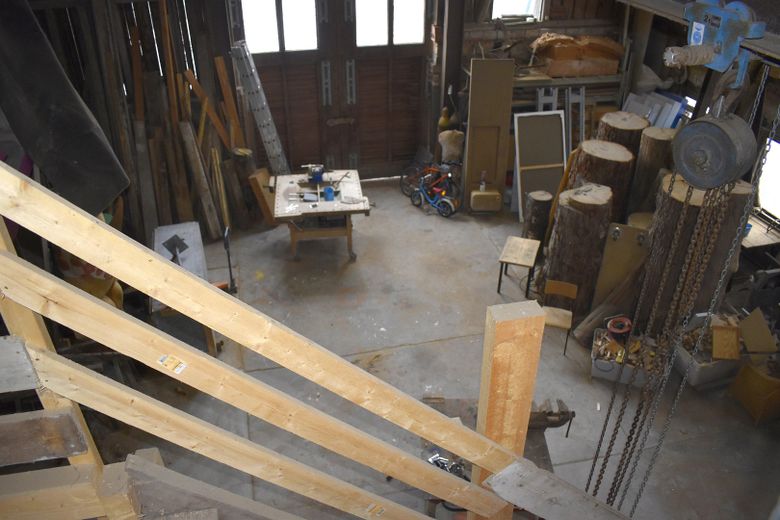 Blick vom 2 OG, Werkstatt