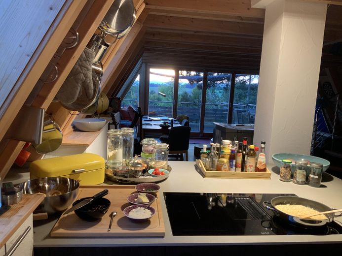 Haus bei Freising von privat – Kochen in der Abendsonne