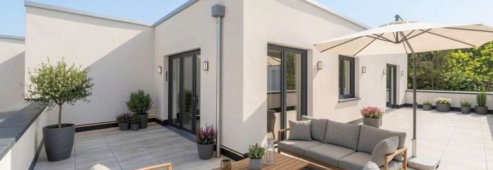 barrierefreier Penthouse-Erstbezug mit 4 Zimmer, großer Dachterrasse und QNG-Standard in Bingen