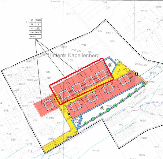 Modernes KfW-40-QNG-Massivhaus mit Garten – Top-Lage in Saulheim, PV & Wärmepumpe inklusive – Lageplan Saulheim Kapellenberg