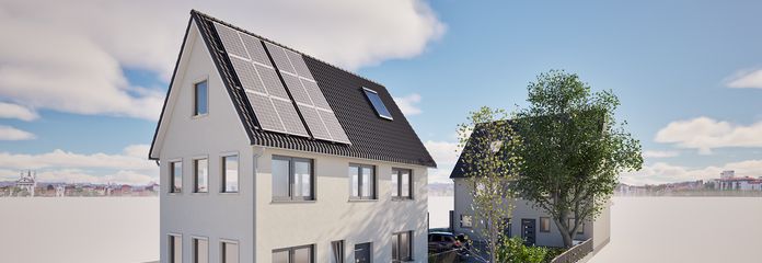 Casa nueva de ensueño en el núcleo antiguo de Herxheim – 2 casas adosadas modernas
