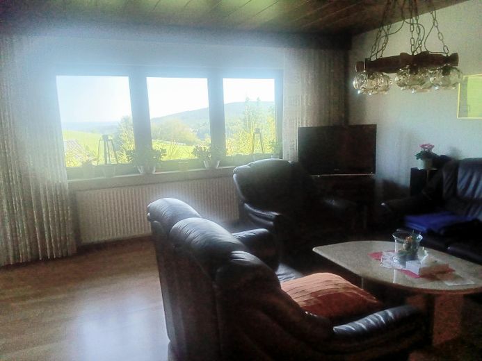 Blick Wohnzimmer Landschaft 