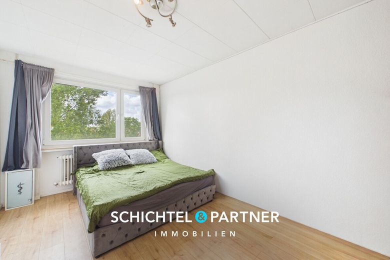 Ostertor | Helle 2-Zimmer-Wohnung mit Balkon und Weitblick über Bremen – S&amp;P | Schlafzimmer
