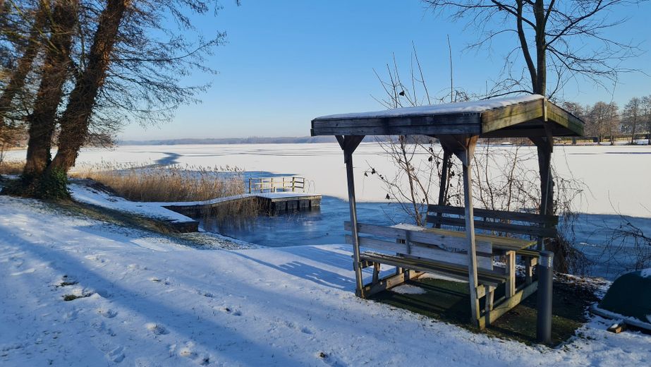 Sitzplatz im Schnee